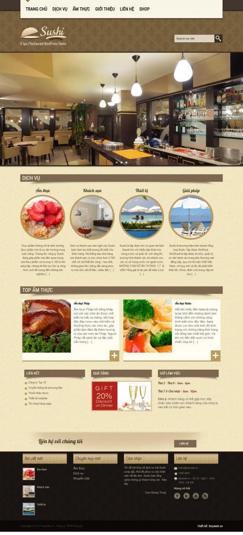 Thiết kế web ẩm thực