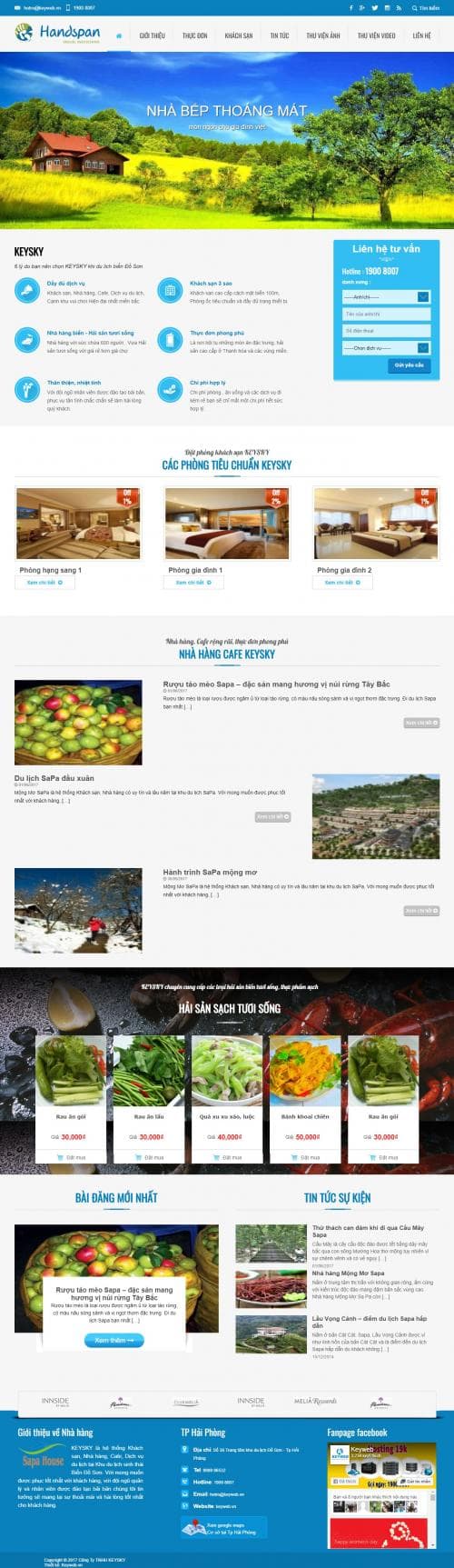 Thiết kế website nội thất nhà bếp