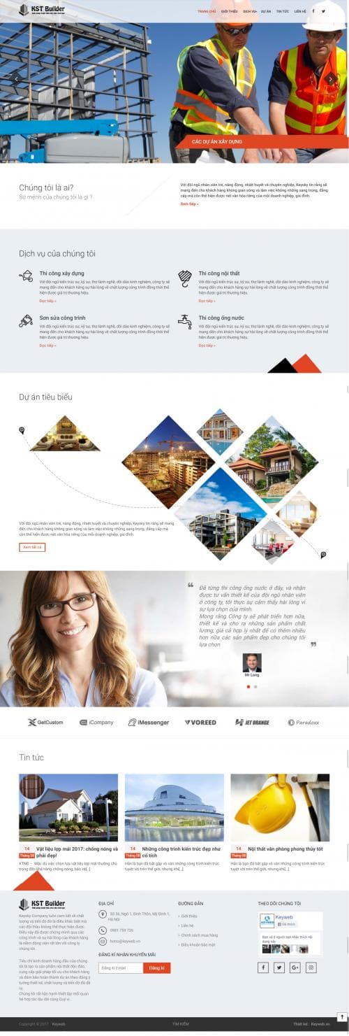 Thiết kế website công ty xây dựng 3