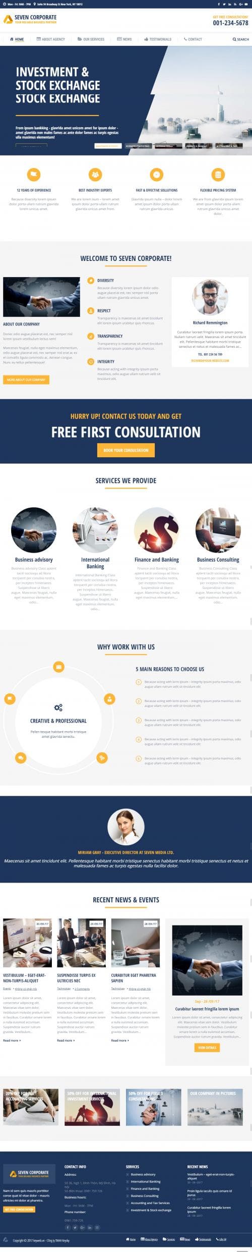 Thiết kế website công ty tài chính