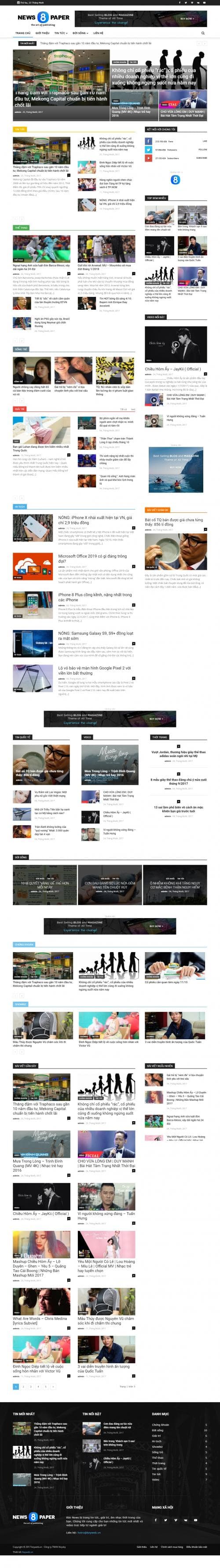 Thiết kế website tin tức 2