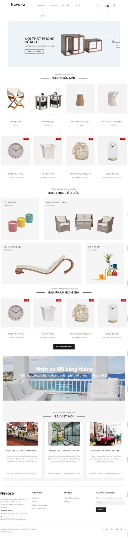 Thiết kế website bán đồ nội thất