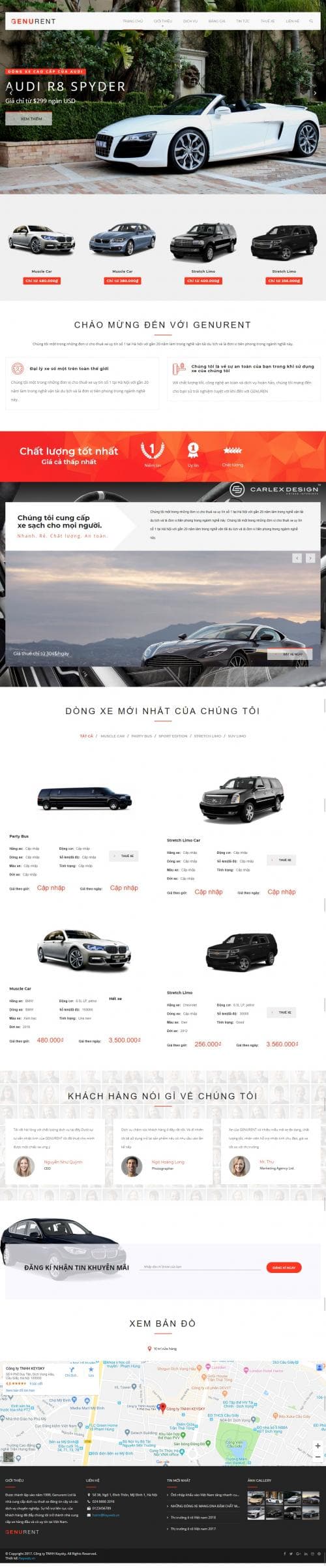 Thiết kế website bán xe ô tô 2