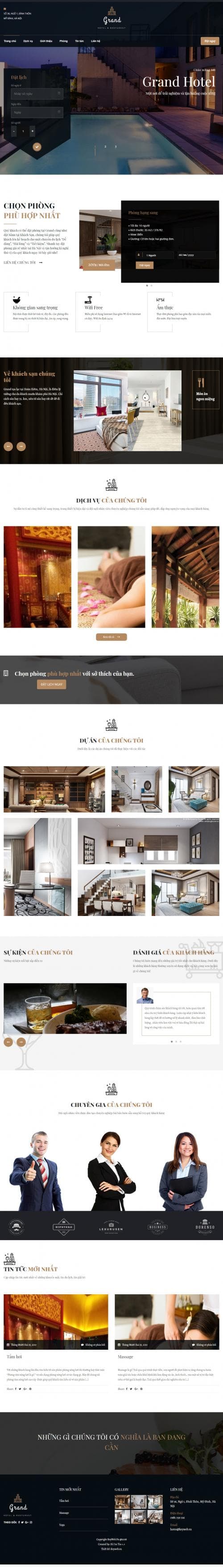 Thiết kế website dịch vụ nội thất