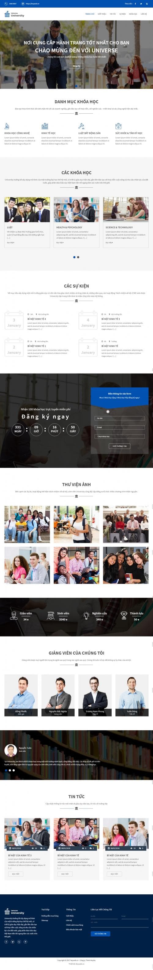 Thiết kế website dịch vụ dạy học 2