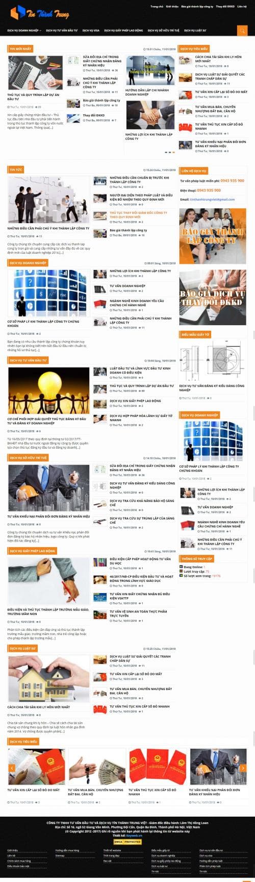 Thiết kế website công ty tài chính 2