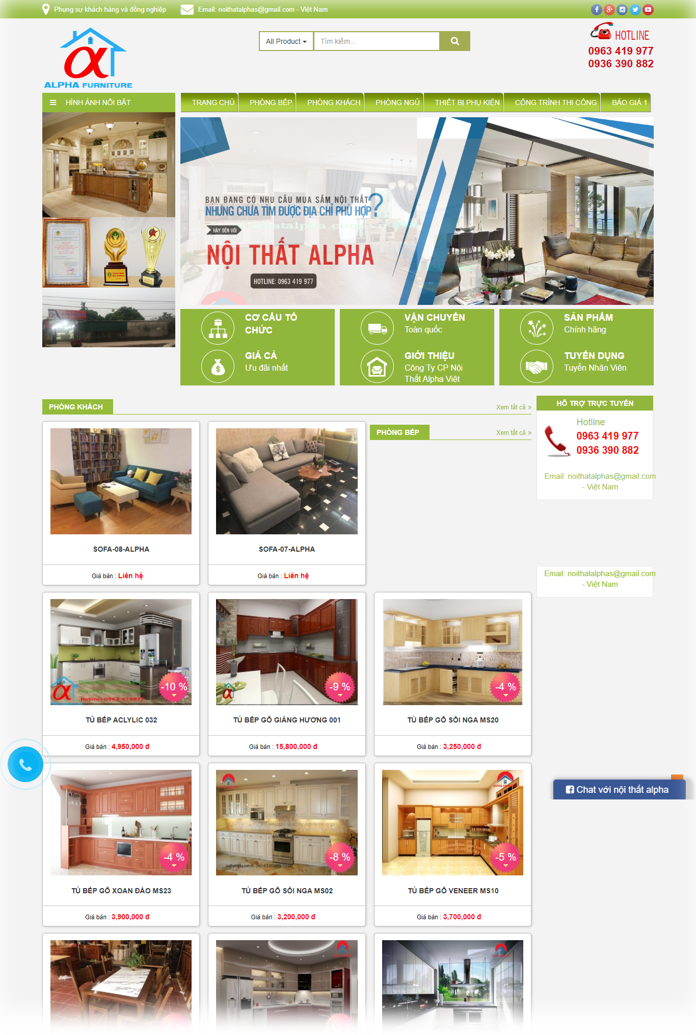 dự án nội thất Alpha