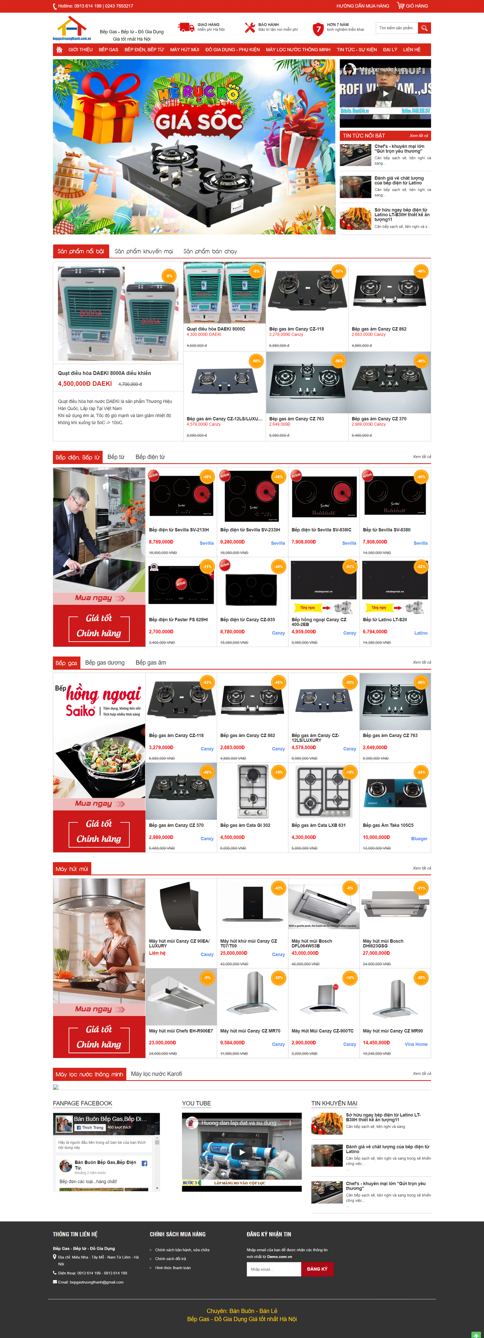 Bếp Gas - Bếp từ - Đồ Gia Dụng