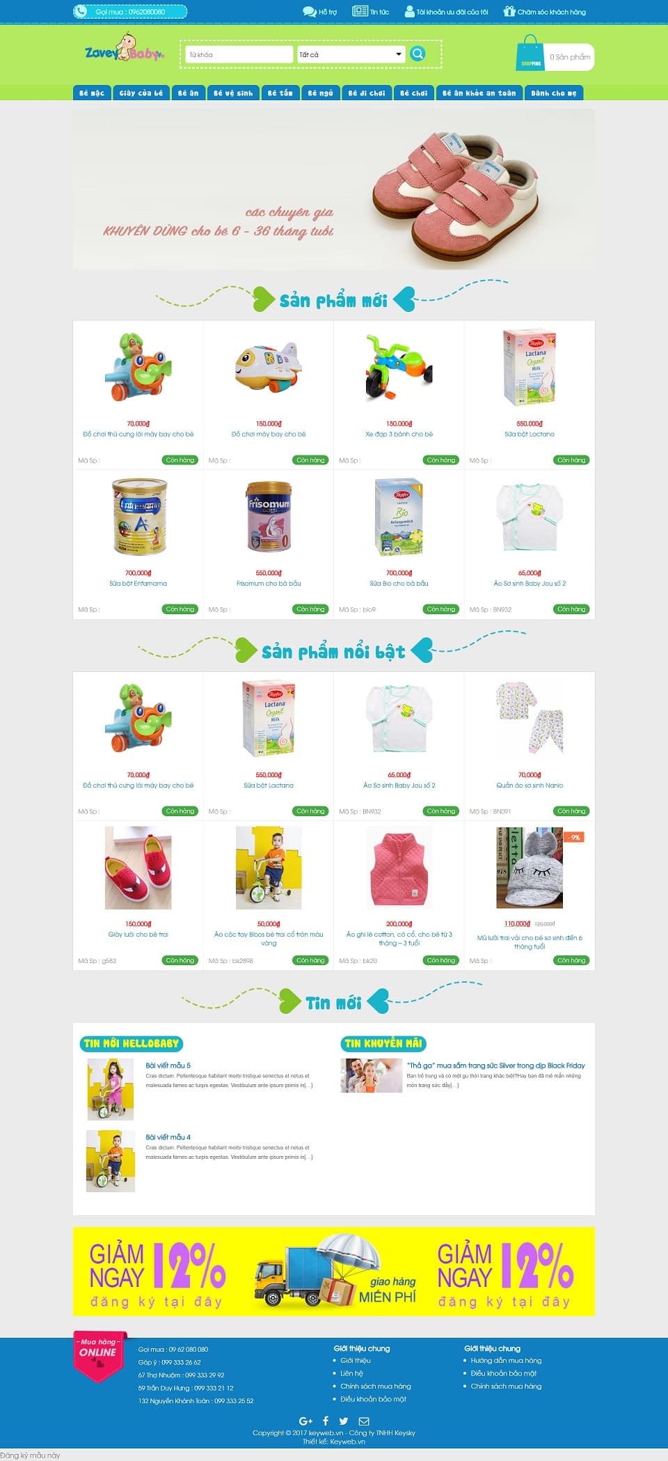 Thế giới đồ trẻ em ZaveyBaby