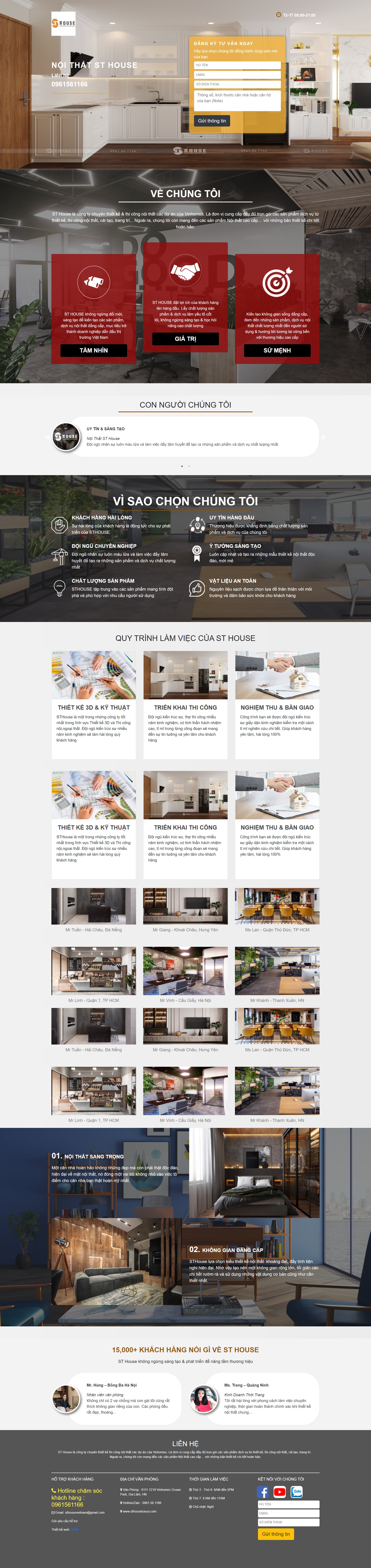 Mẫu website có sẵn - Nội thất - Giá bán 500K