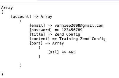 [Zend Framework] - Using Zend Config to read data from an INI file